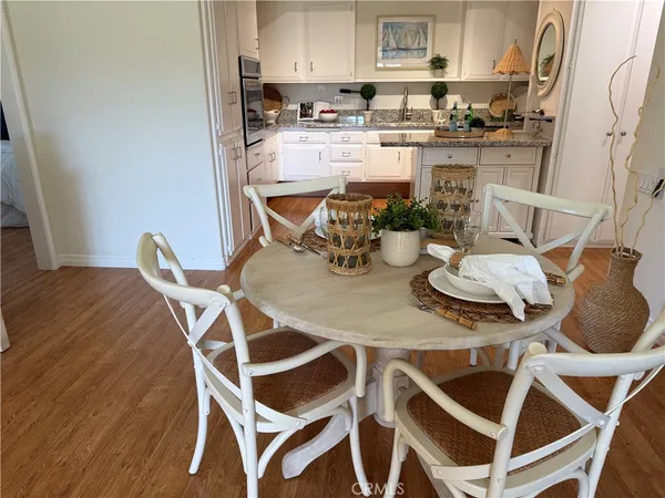 a table and chairs in a kitchen