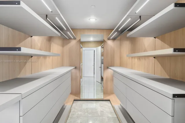 a view of hallway with washer and dryer