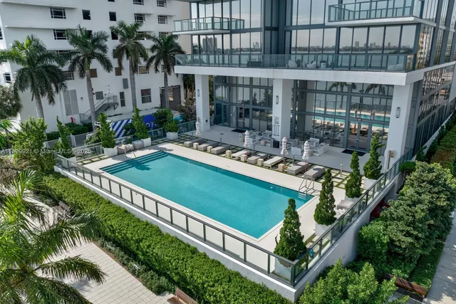 a view of balcony with furniture