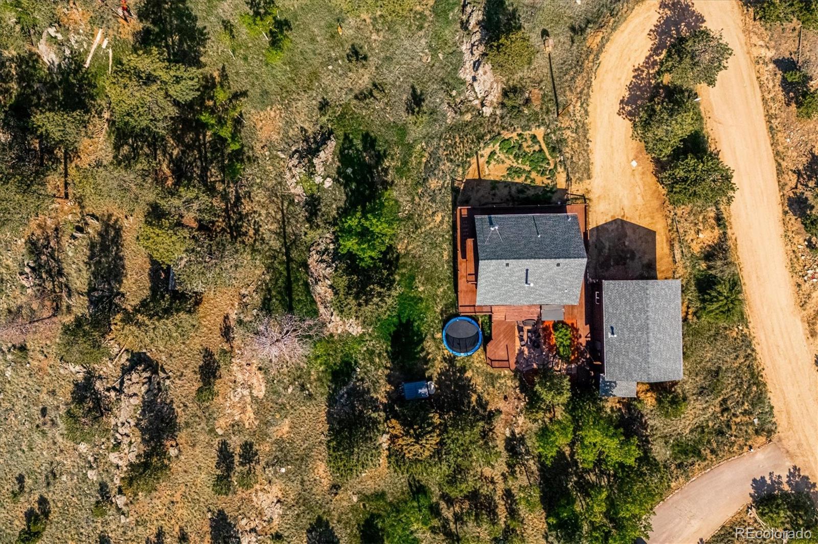 429 Overlook Drive Bailey, CO 80421 - Photo 36 of 36 an aerial view of a house with a yard