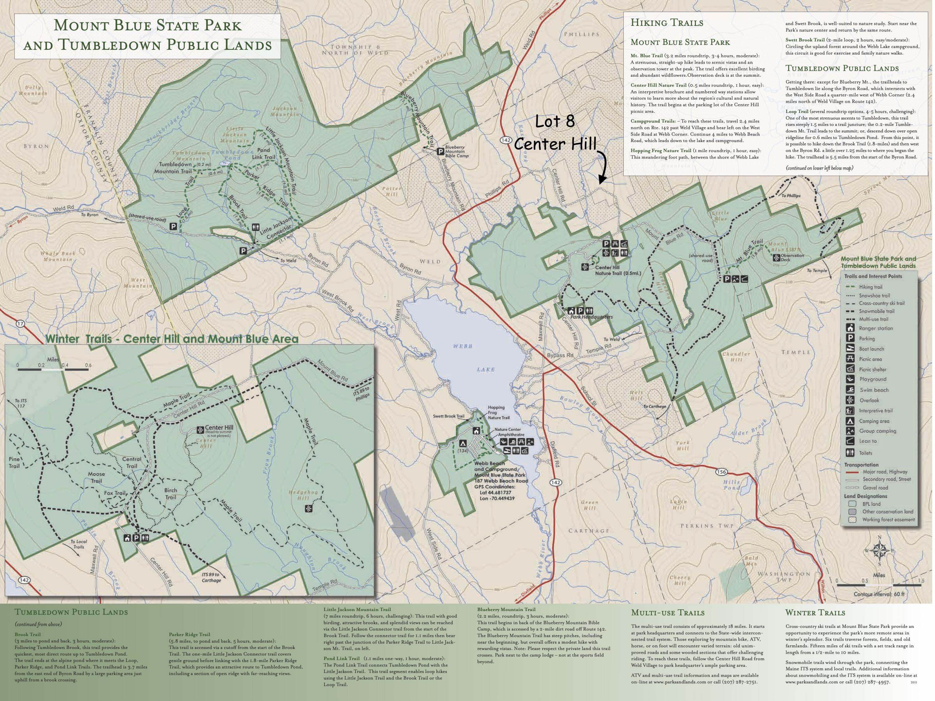 929 Center Hill Road Weld, ME 04285 - Photo 19 of 20 Public Lands Map
