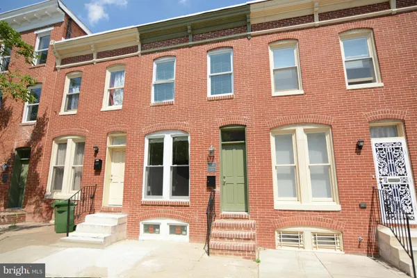 a front view of a building