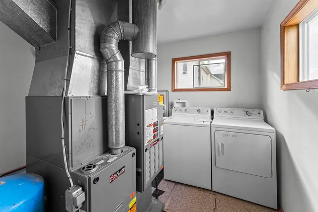 a room with storage and utility