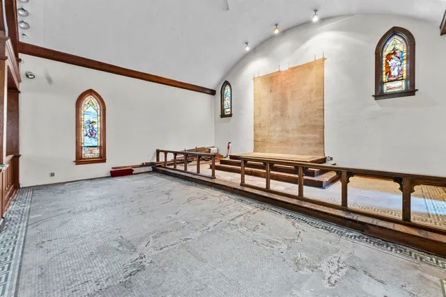 a very nice looking room with a large window