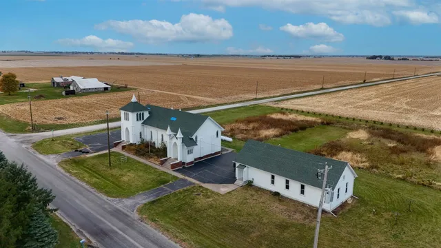 a view of a balcony with an ocean