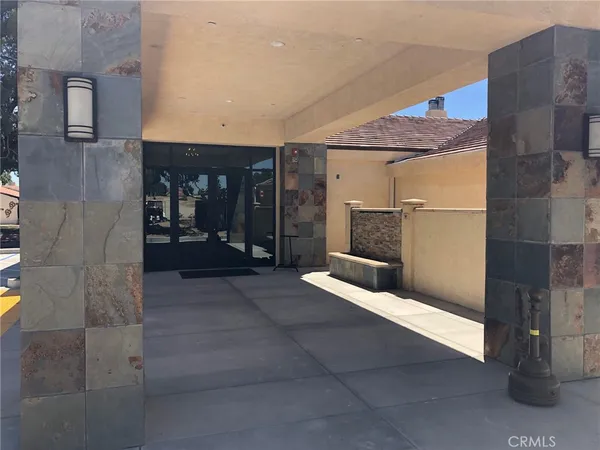 a outdoor living space with seating space