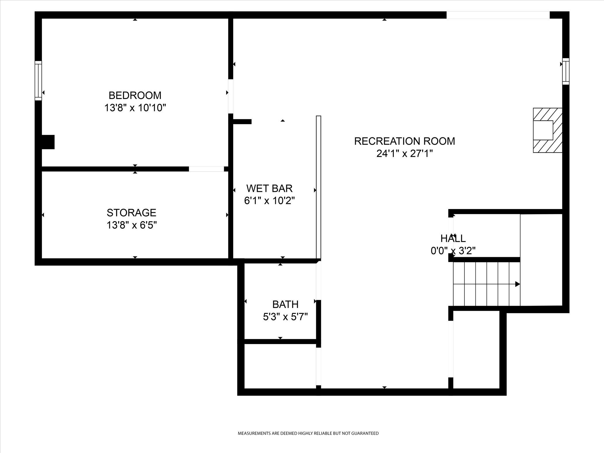 7118 Browns Lake Road Jackson, MI 49201 - Photo 72 of 75 Basement Floor Plan