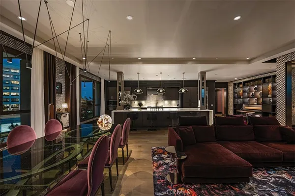 a room with furniture toys and a flat screen tv