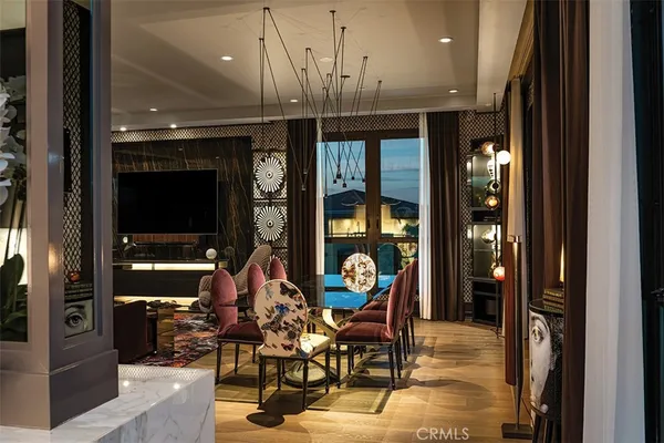 a bathroom with a mirror