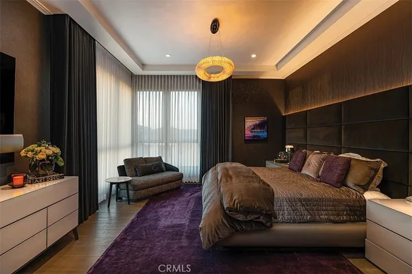 a living room with furniture and decor