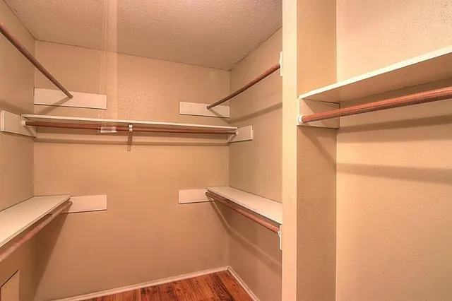 a view of walk in closet
