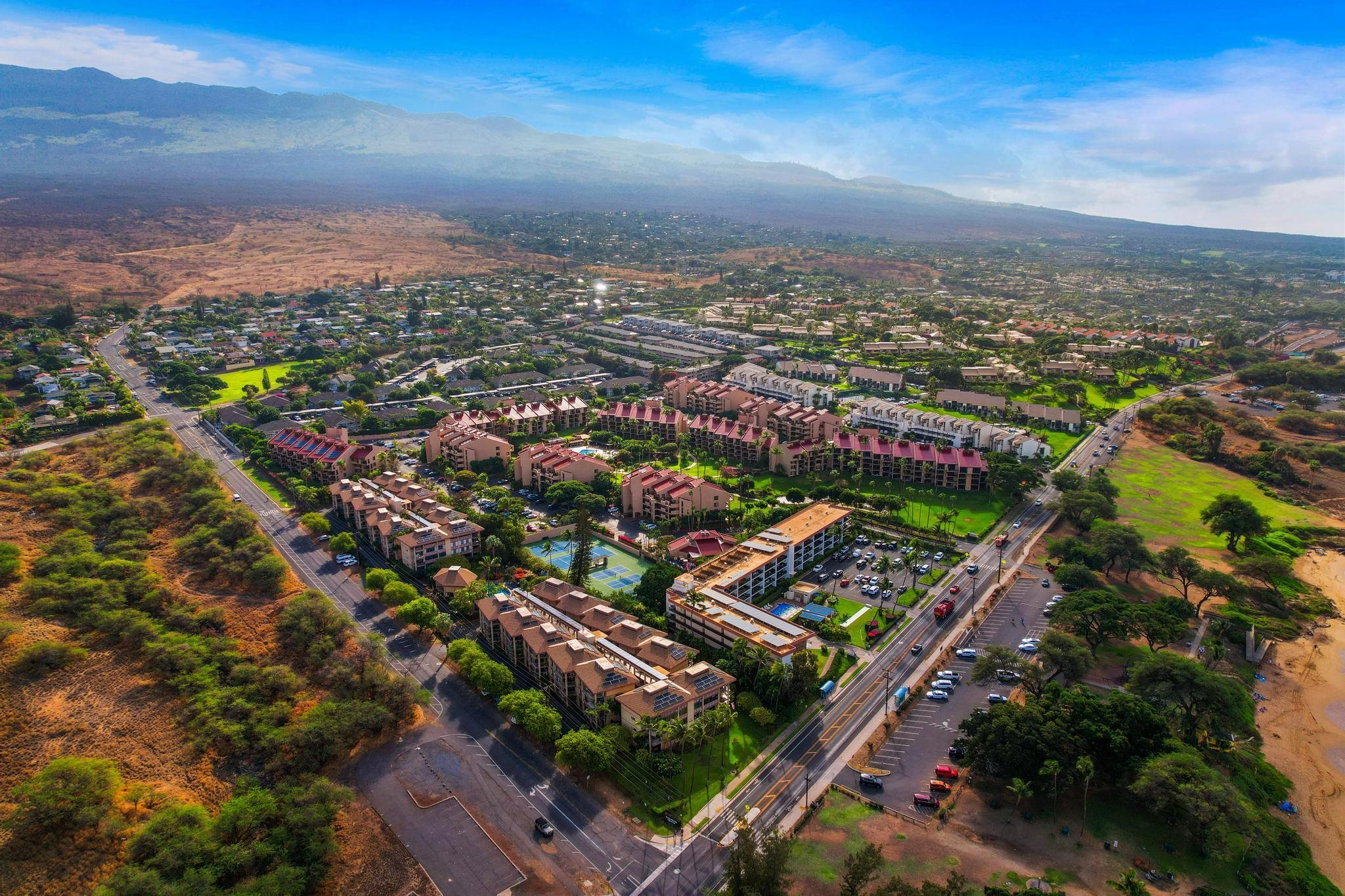 2619 South Kihei Road, Unit A305 Kihei, HI 96753 - Photo 43 of 44 an aerial view of residential houses with city view