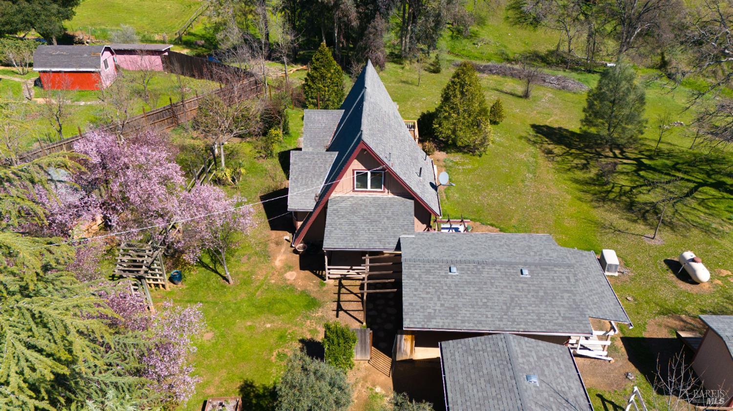 1996 River View Road Clearlake Oaks, CA 95423 - Photo 49 of 50 an aerial view of house with a yard