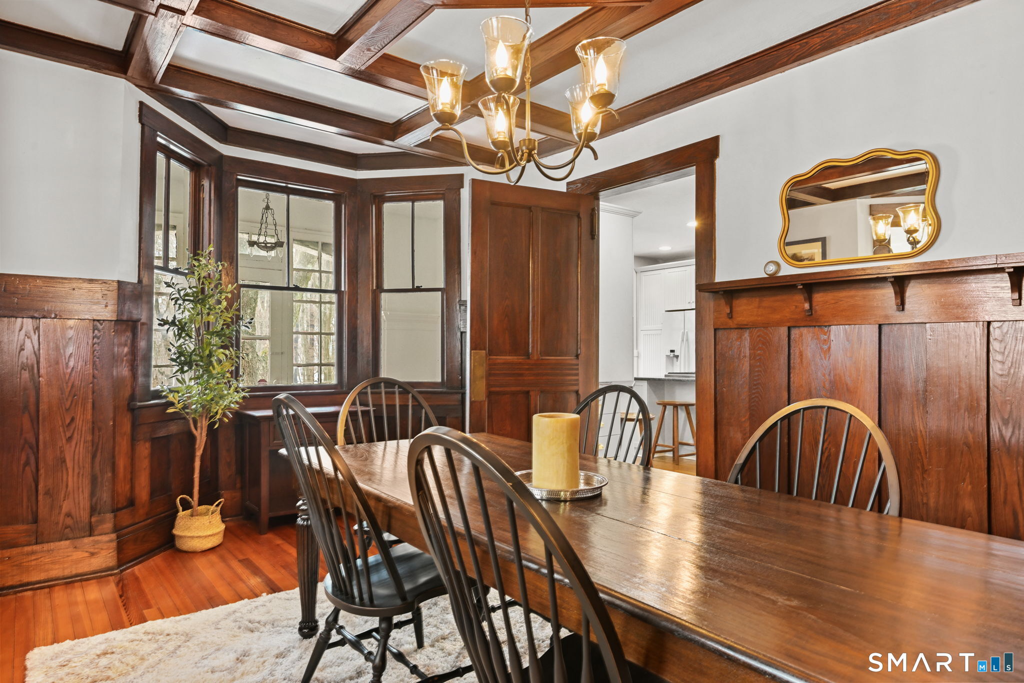 32 Catalpa Road Wilton, CT 06897 - Photo 7 of 36 a view of a a dining room with furniture window and wooden floor