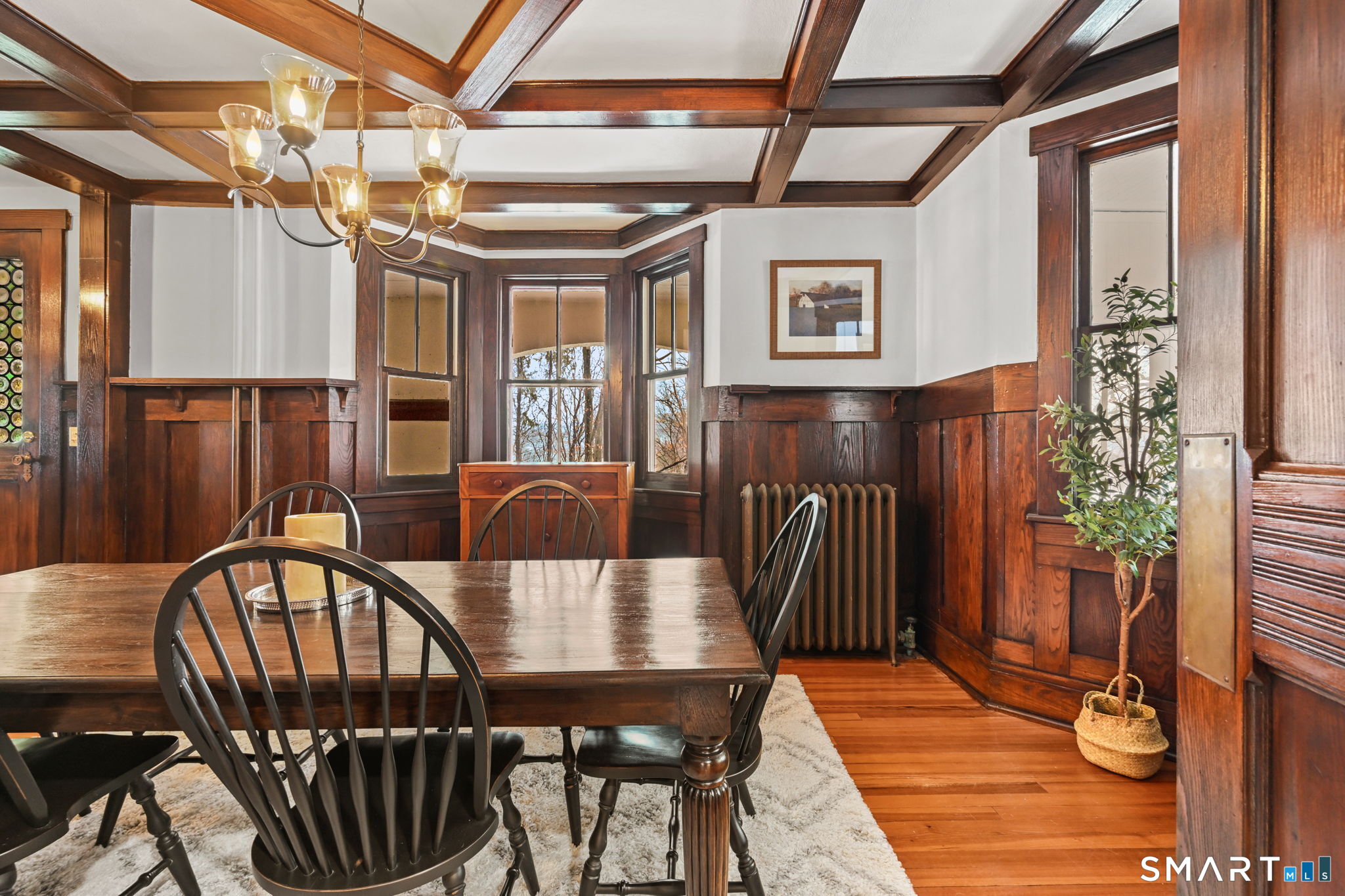 32 Catalpa Road Wilton, CT 06897 - Photo 8 of 36 a view of a dining room with furniture window and wooden floor