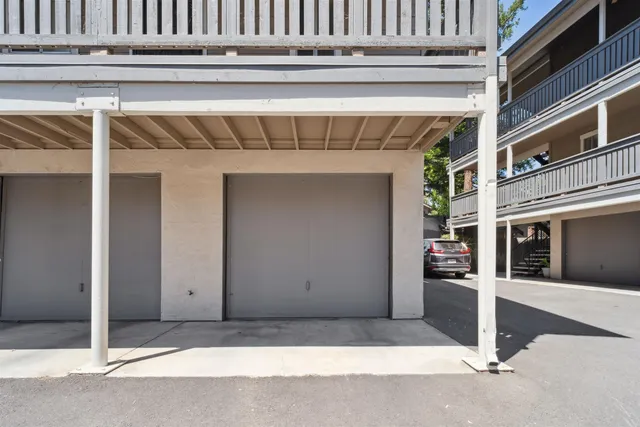 a view of a bike garage
