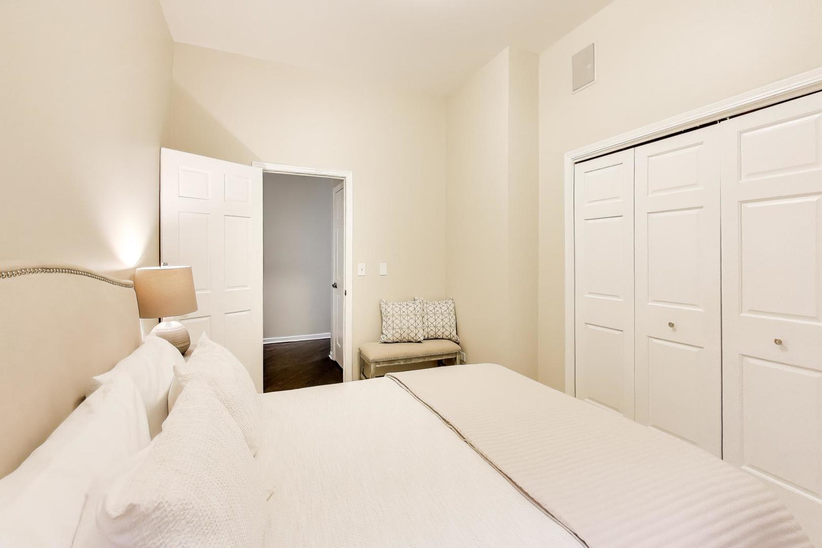 1312 West Fletcher Street, Unit 3W Chicago, IL 60657 - Photo 17 of 30 a bedroom with a bed and a closet