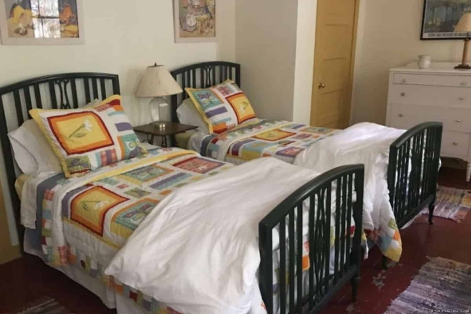 308 Twin Lakes Road Salisbury, CT 06068 - Photo 10 of 20 a bedroom with two beds and wooden floor