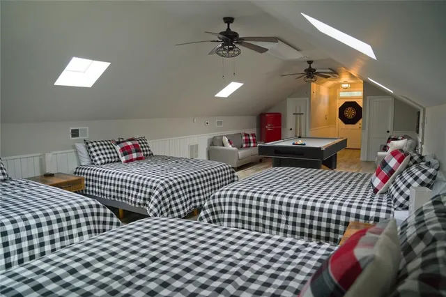 a view of lake from balcony