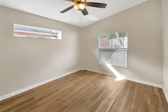 wooden floor in an empty room