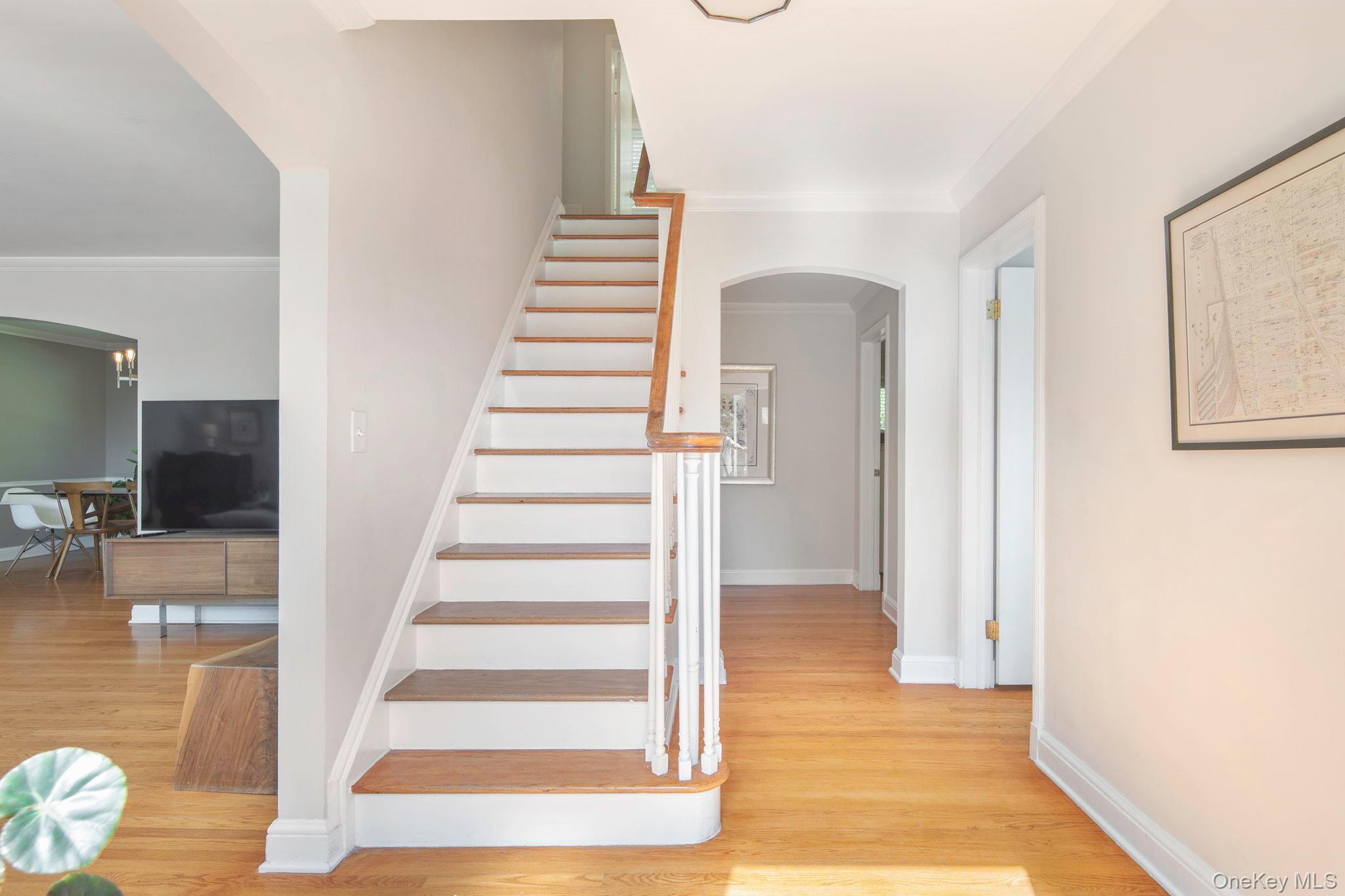 36 Pond Hill Road Chappaqua, NY 10514 - Photo 5 of 32 a view of entryway and hall with wooden floor
