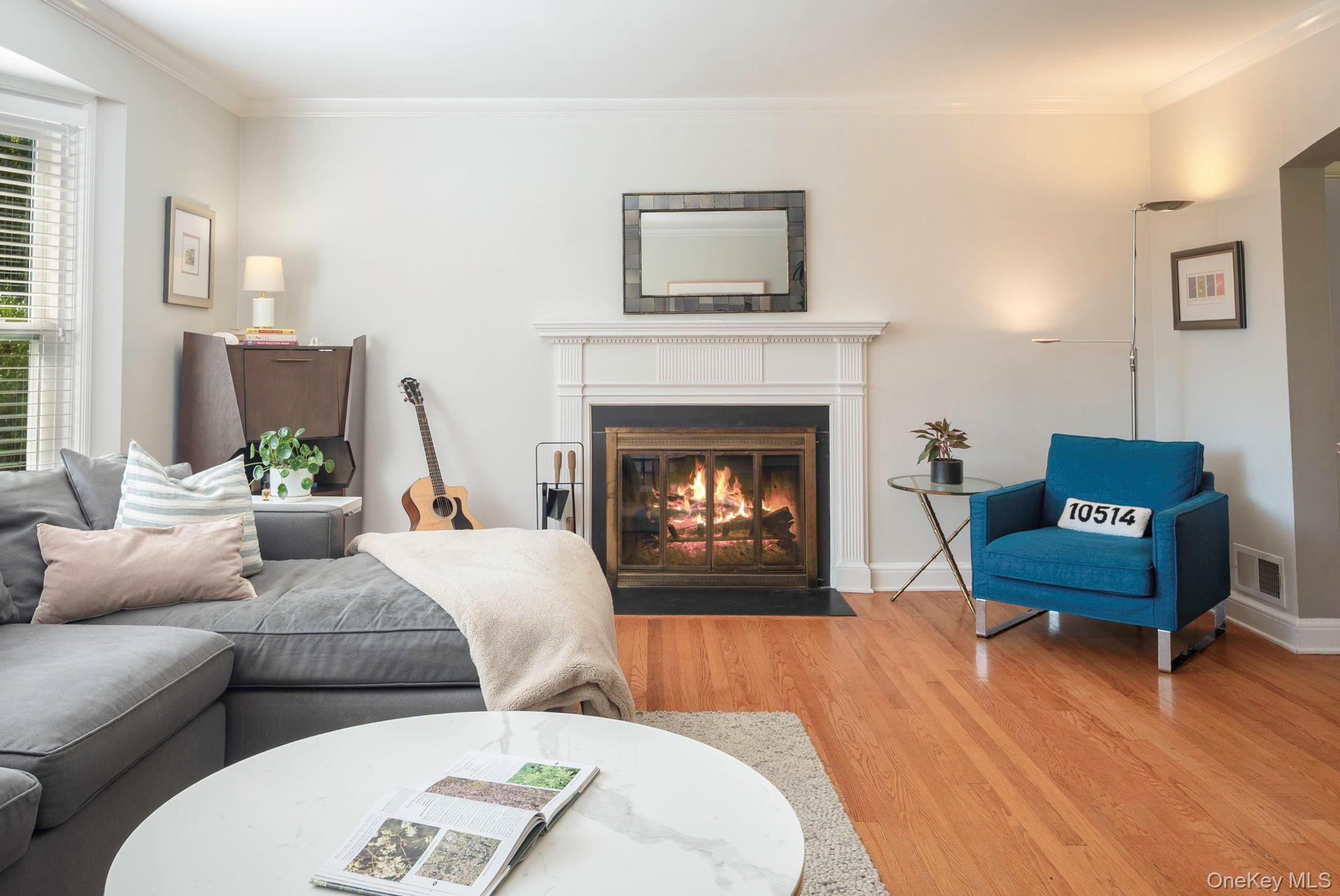 36 Pond Hill Road Chappaqua, NY 10514 - Photo 6 of 32 a living room with furniture and a fireplace