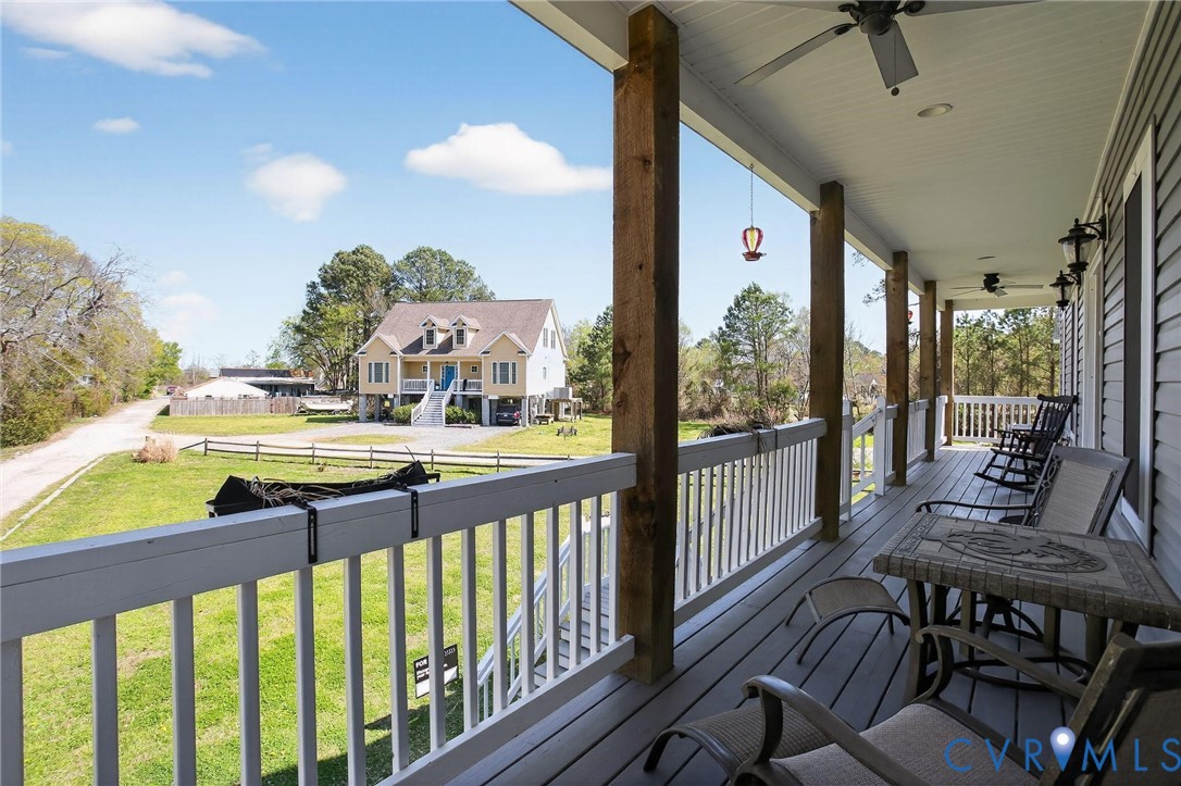 4 Walters Lane Poquoson, VA 23662 - Photo 6 of 35 a view of a balcony with furniture