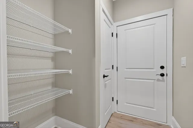 a view of walk in closet