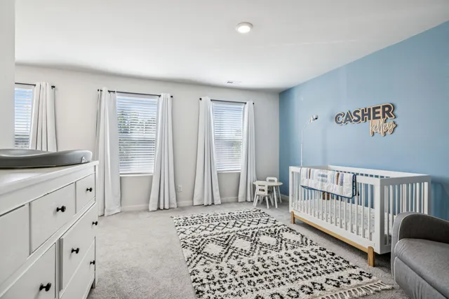 a bedroom with furniture and a window