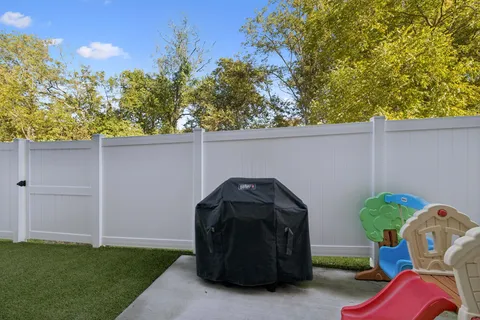 a house view with a garden space