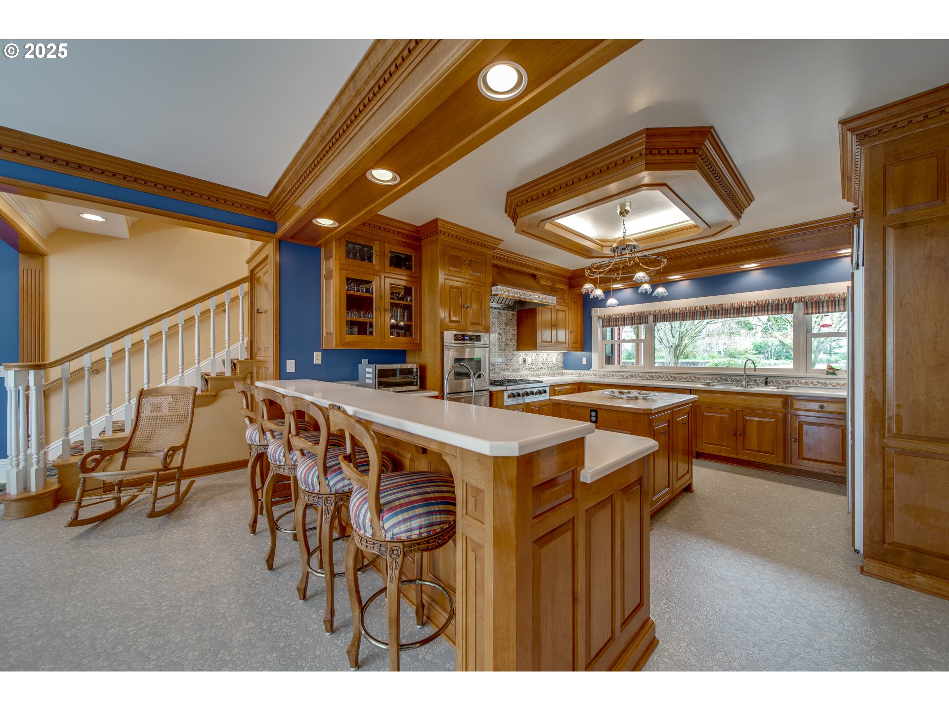 11120 McCann Road Amity, OR 97101 - Photo 15 of 48 a view of a dining room with furniture and a floor to ceiling window
