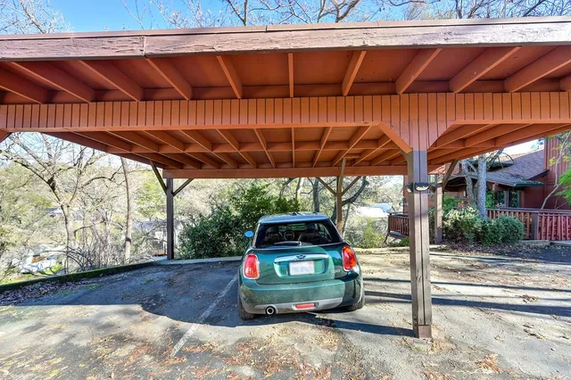 a view of a roof deck