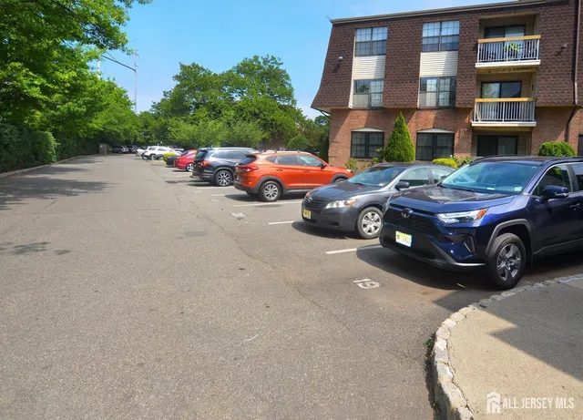 a car parked in front of a building