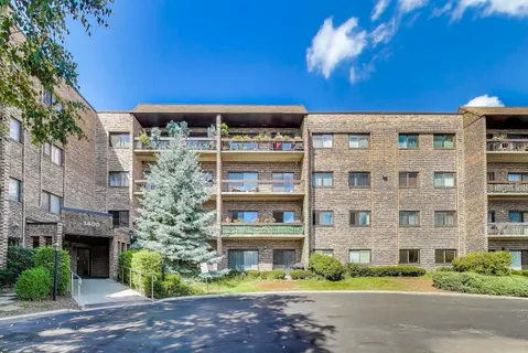 a front view of a building