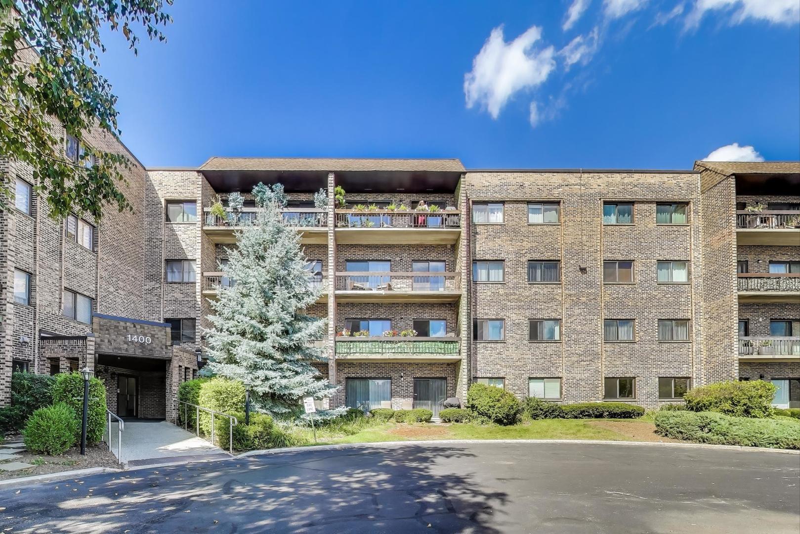 a front view of a building