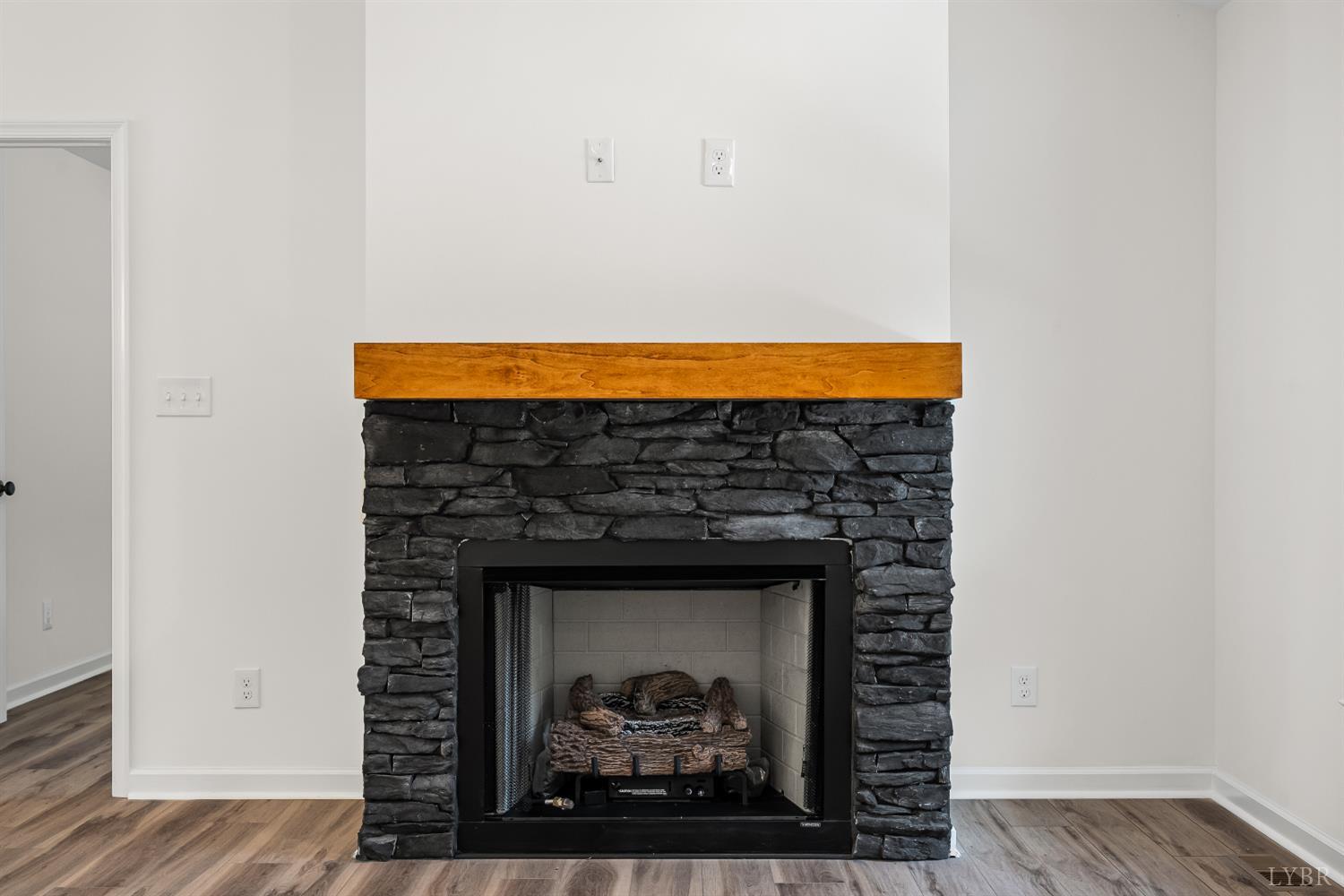 2541 Mitchell Mill Road Gladys, VA 24554 - Photo 5 of 44 a door with a fireplace in it