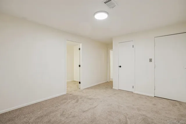 a view of an empty room