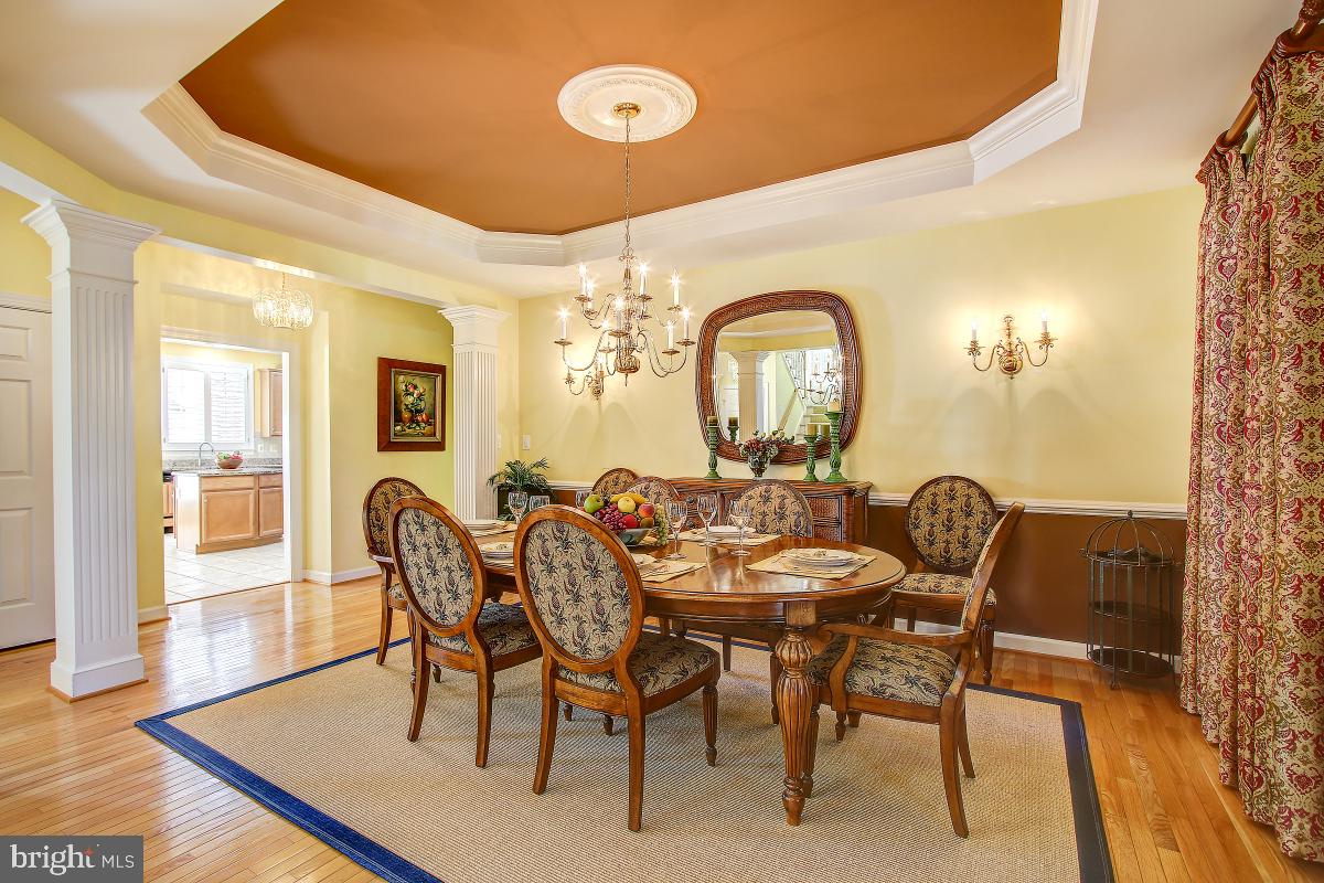 6 Glen Eagles Court Silver Spring, MD 20906 - Photo 6 of 47 Formal Dining Room/Chair Railing and Pillars