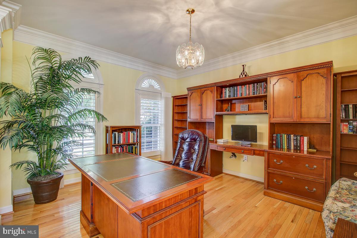 6 Glen Eagles Court Silver Spring, MD 20906 - Photo 7 of 47 Living Room/Library, Hardwoods & Crown Molding