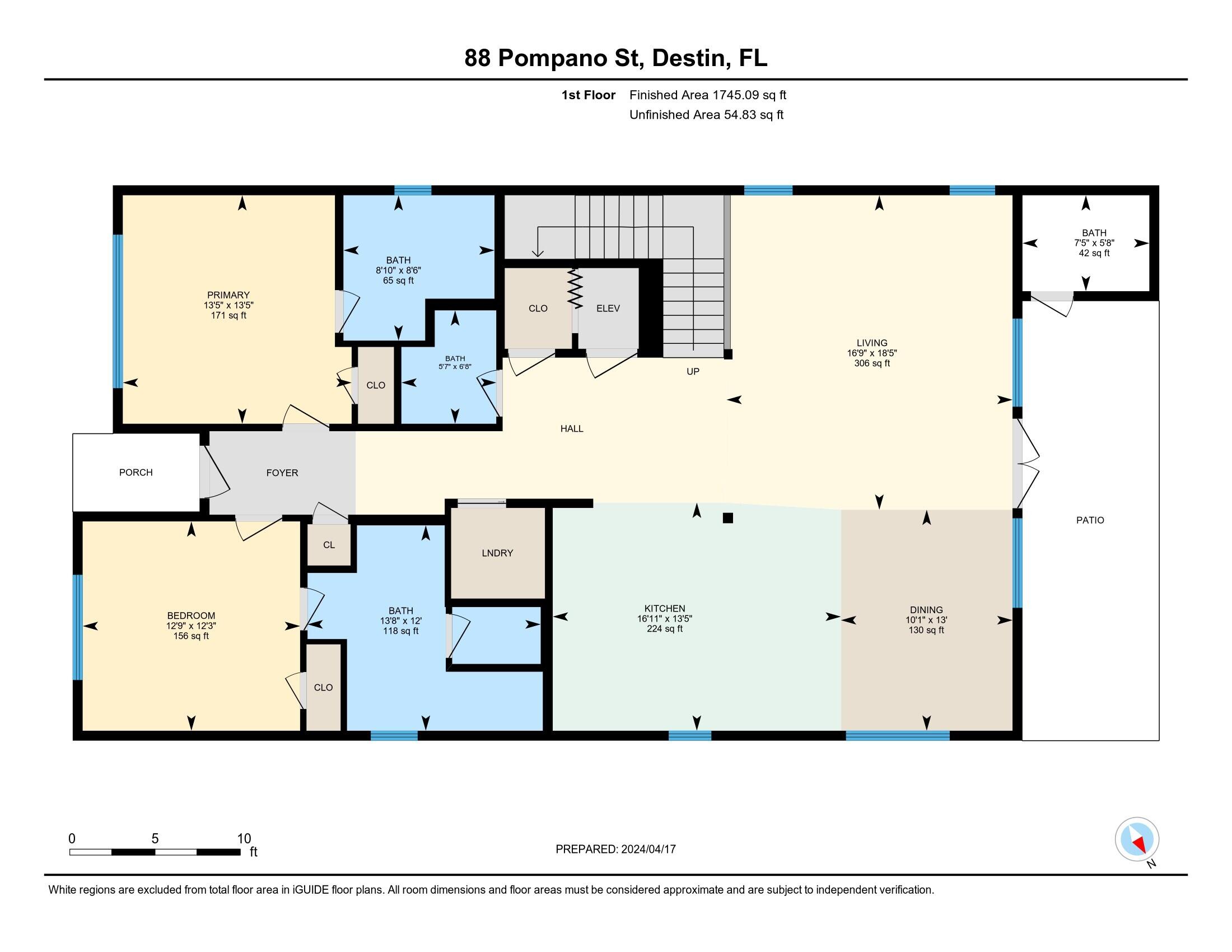 88 Pompano Street Destin, FL 32541 - Photo 107 of 109 First Floor Layout