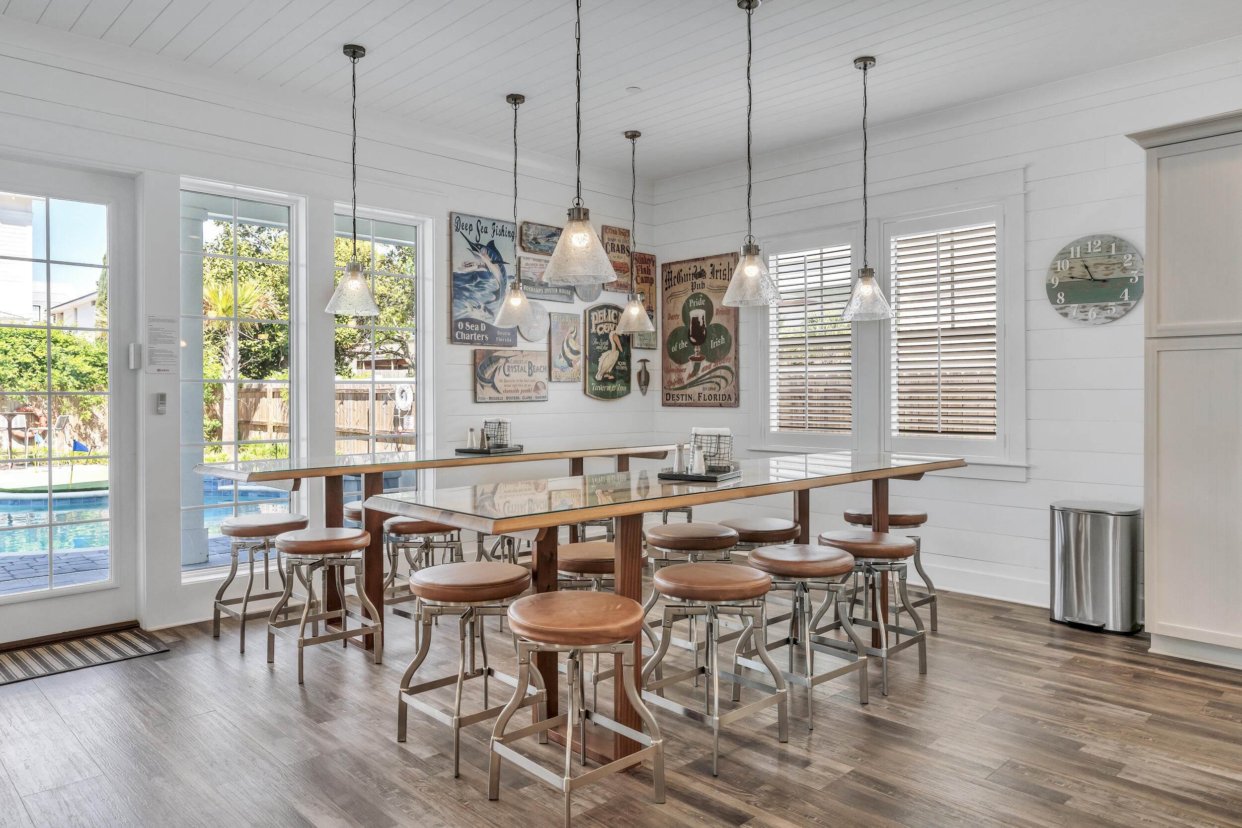 88 Pompano Street Destin, FL 32541 - Photo 37 of 109 a view of a dining room with furniture window and wooden floor