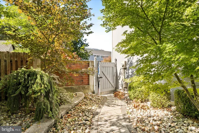 a backyard of a house