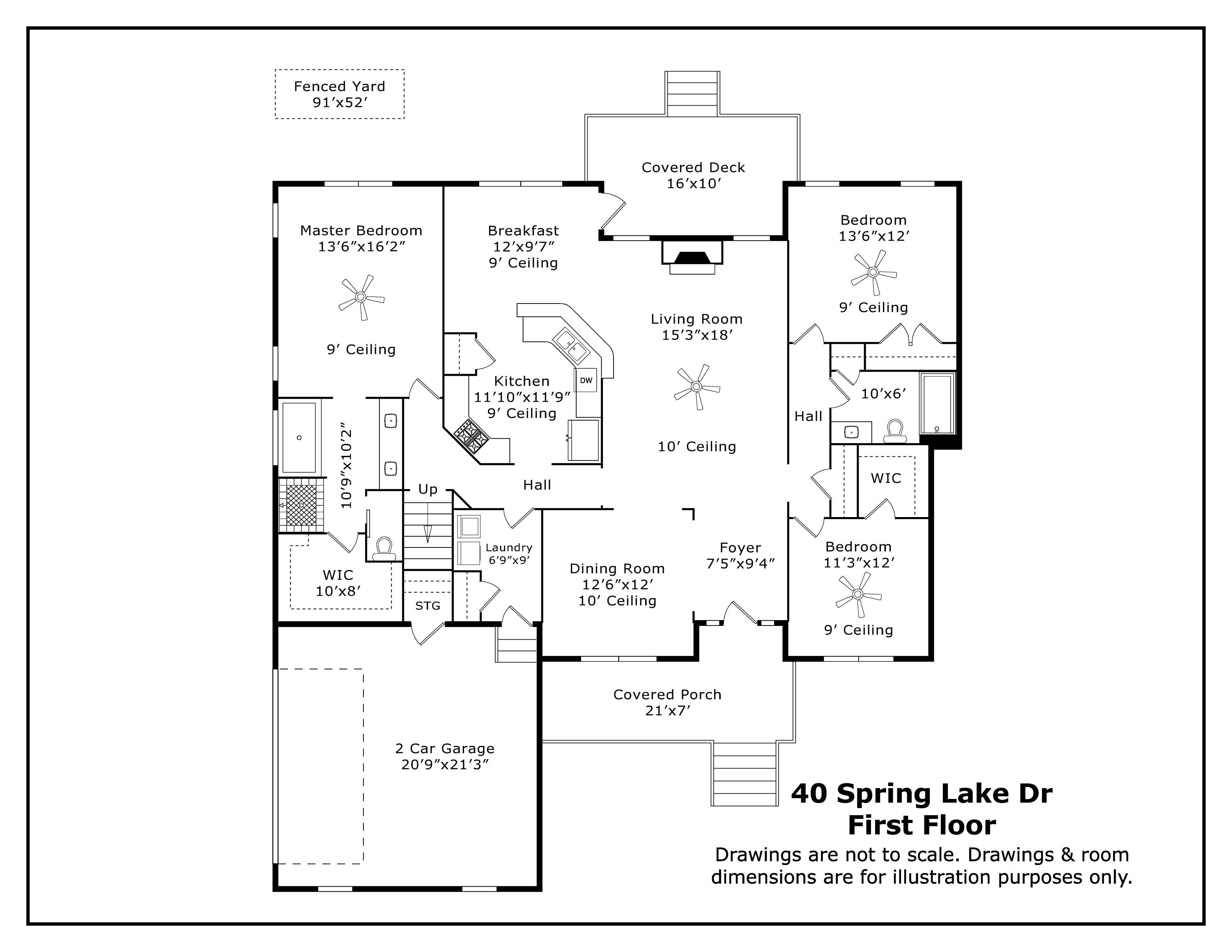 108 Red Fern Court Springfield, GA 31329 - Photo 50 of 51 Floorplan - First Floor