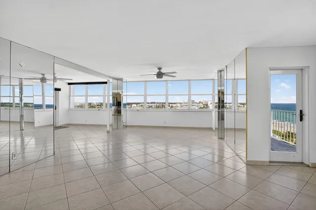 a view of an empty room