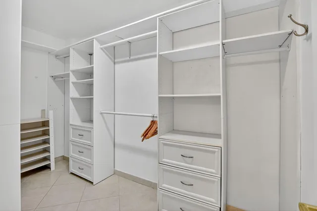 a view of walk in closet