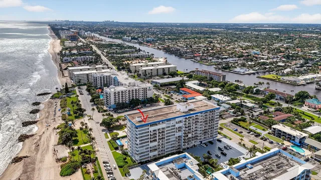 an aerial view of a city