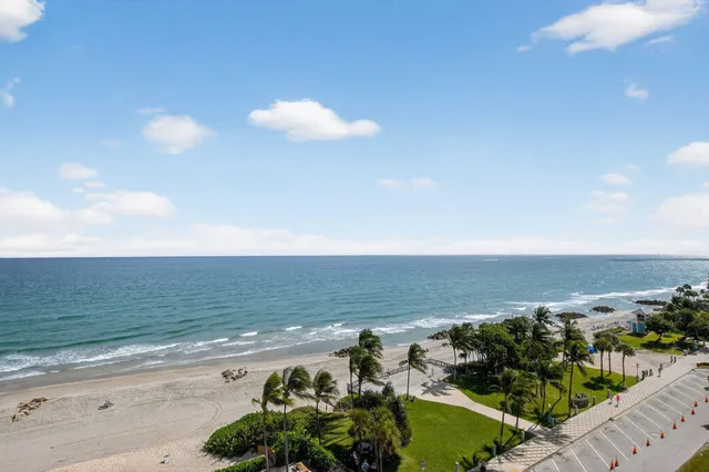a view of an ocean and beach