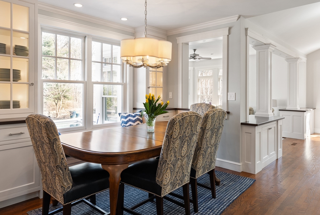 55 Depot Road Boxford, MA 01921 - Photo 15 of 42 a dining room with furniture window wooden floor