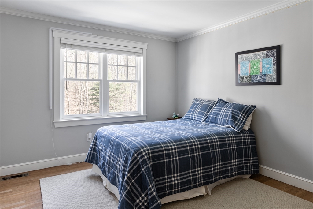55 Depot Road Boxford, MA 01921 - Photo 28 of 42 a bed sitting in a bedroom next to a window