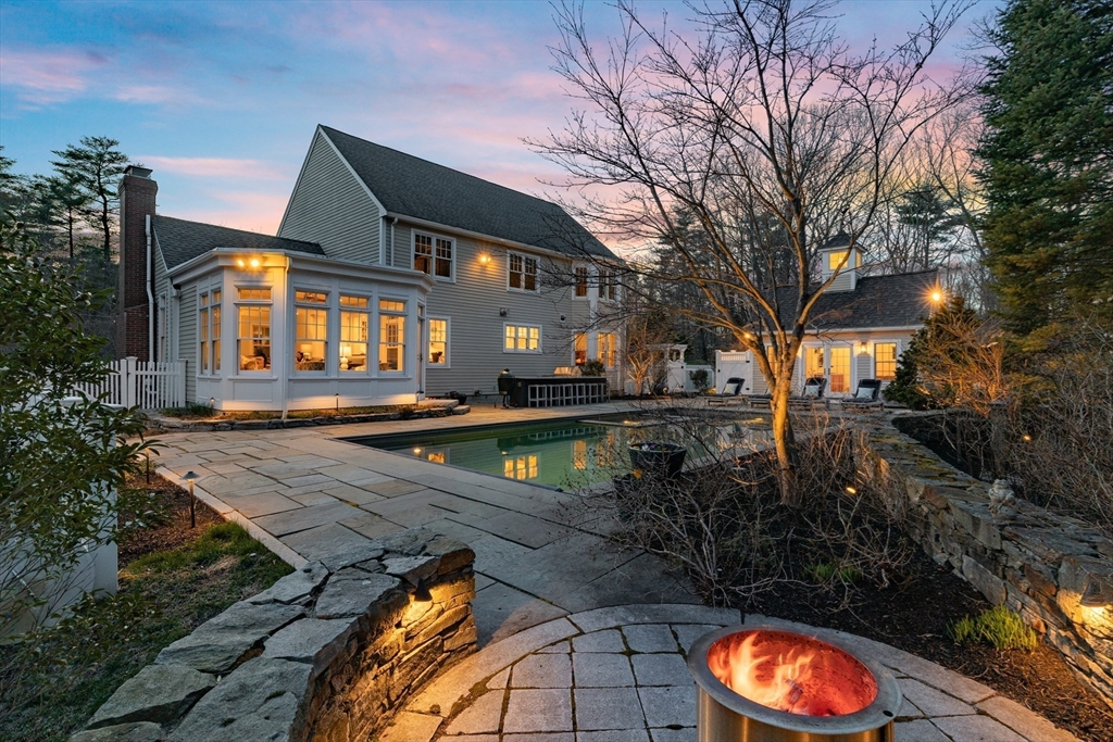 55 Depot Road Boxford, MA 01921 - Photo 10 of 42 a view of a house with a swimming pool